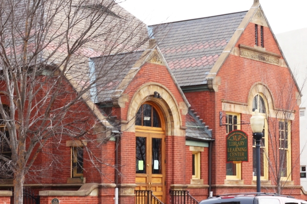 The Village Learning Place Library across the street